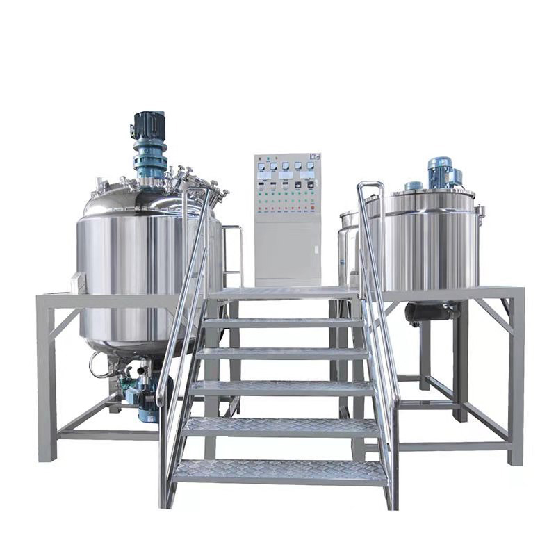 Fixed type vacuum homogenizer cosmetic mixer machine