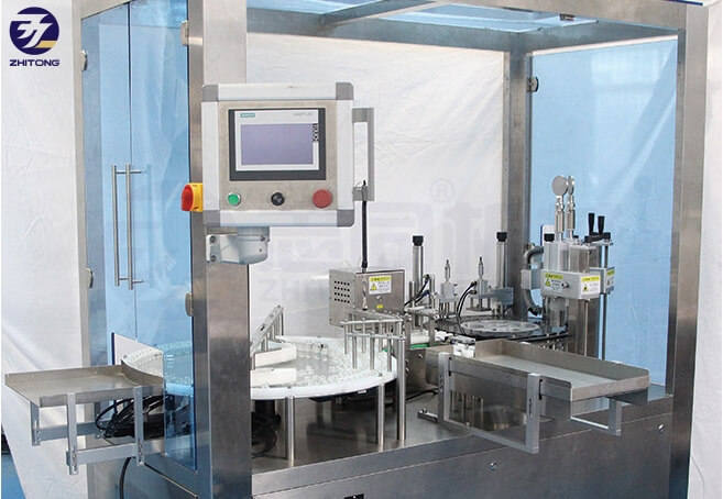 vial filling and sealing machine